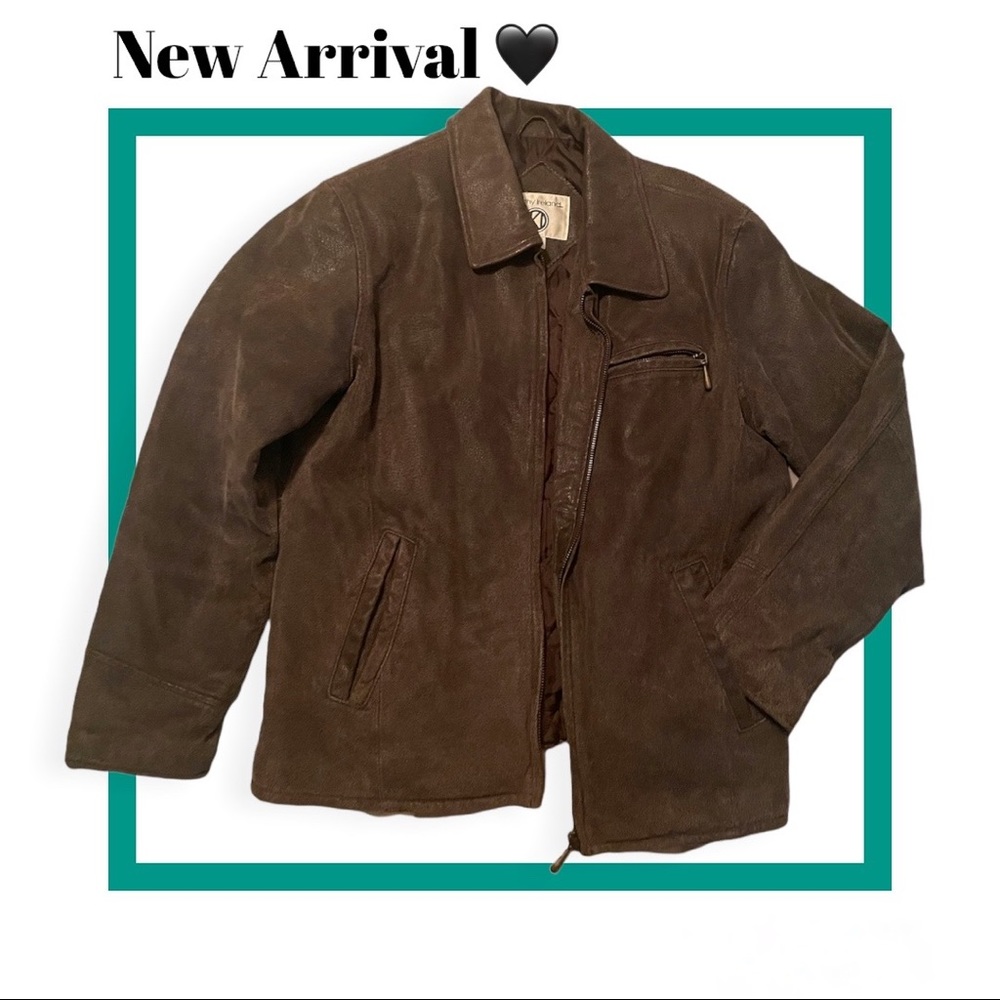 Kathy Ireland | Genuine Leather Jacket | Brown